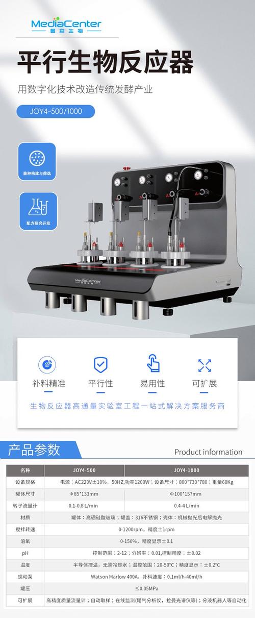 曼森生物四聯(lián)平行生物反應(yīng)器微生物發(fā)酵罐 joy4